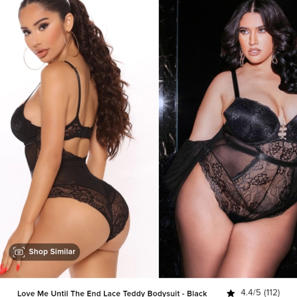 Love Me Until The End Lace Teddy Bodysuit- Lingerie - Picture 3 of 7